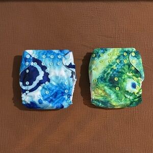 Two Mama Koala Cloth Diapers with two bamboo inserts. Brand new!